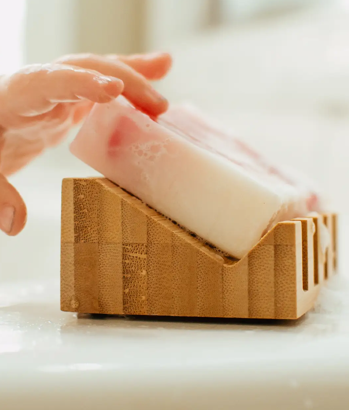 Slanted Wooden Soap Dish – Local Lather Refillery & Soap Shop