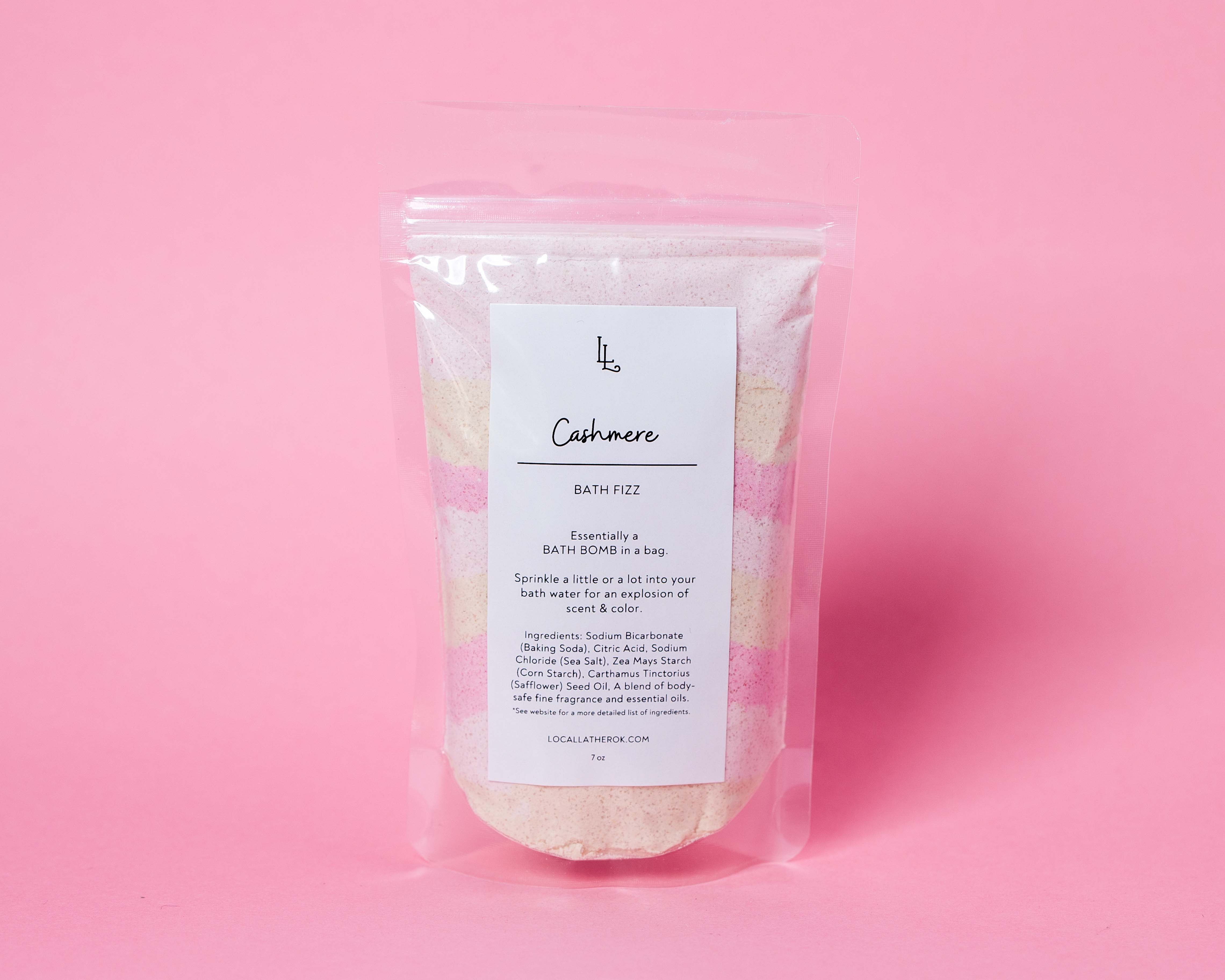 Cashmere Bath Fizz – Local Lather Refillery & Soap Shop