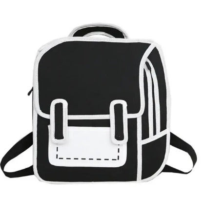 Cartoon Bag 2d Backpack Review 2-D Cartoon Drawing Backpack